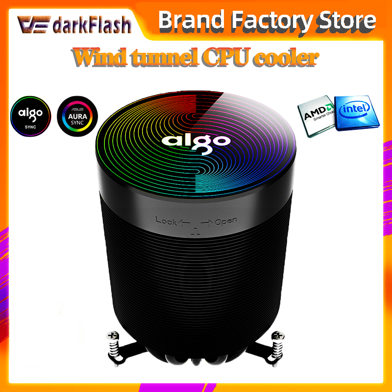 Aigo darkflash CPU Cooler aura sync 5 Pure Copper Heat-pipes freeze Tower Cooling System CPU Cooling pwm led rgb Fan Radiator
Aigo darkflash CPU Cooler aura sync 5 Pure Copper Heat-pipes freeze Tower Cooling System CPU Cooling pwm led rgb Fan Radiator