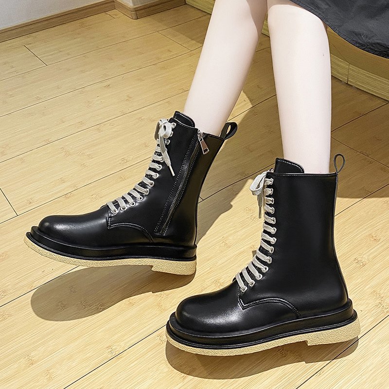 Thick Bottom Platform Ankle Boots for Women Autumn Winter Fashion Lace Up Mid Heel Botas Mujer Casual Round Toe Boots, Yellow
Thick Bottom Platform Ankle Boots for Women Autumn Winter Fashion Lace Up Mid Heel Botas Mujer Casual Round Toe Boots, Yellow