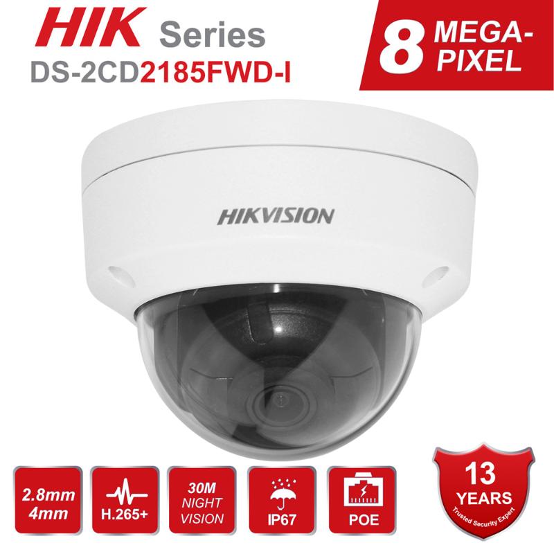 Hikvision 8MP POE IP Camera DS-2CD2185FWD-I Outdoor 4K Network Dome security CCTV Camera SD card 30m IR H.265
Hikvision 8MP POE IP Camera DS-2CD2185FWD-I Outdoor 4K Network Dome security CCTV Camera SD card 30m IR H.265