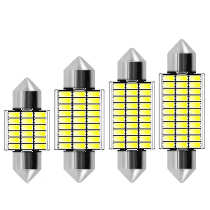 

Festoon 31mm 36mm 39mm 41mm LED Bulb C5W C10W Super Bright 4014 SMD Canbus Error Free Auto Interior Doom Lamp Car Reading Lights, As pic