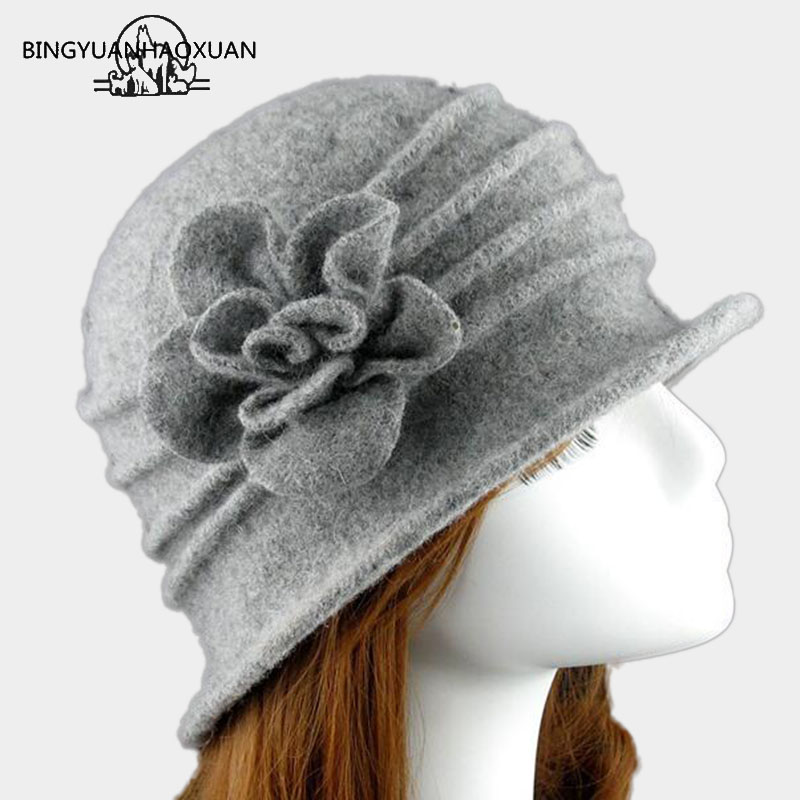 2020Flower New Section 100% Wool Hat Autumn Winter Middle-aged Female Soft Hat Women European Tide Dome Felted Mummy Thought
2020Flower New Section 100% Wool Hat Autumn Winter Middle-aged Female Soft Hat Women European Tide Dome Felted Mummy Thought