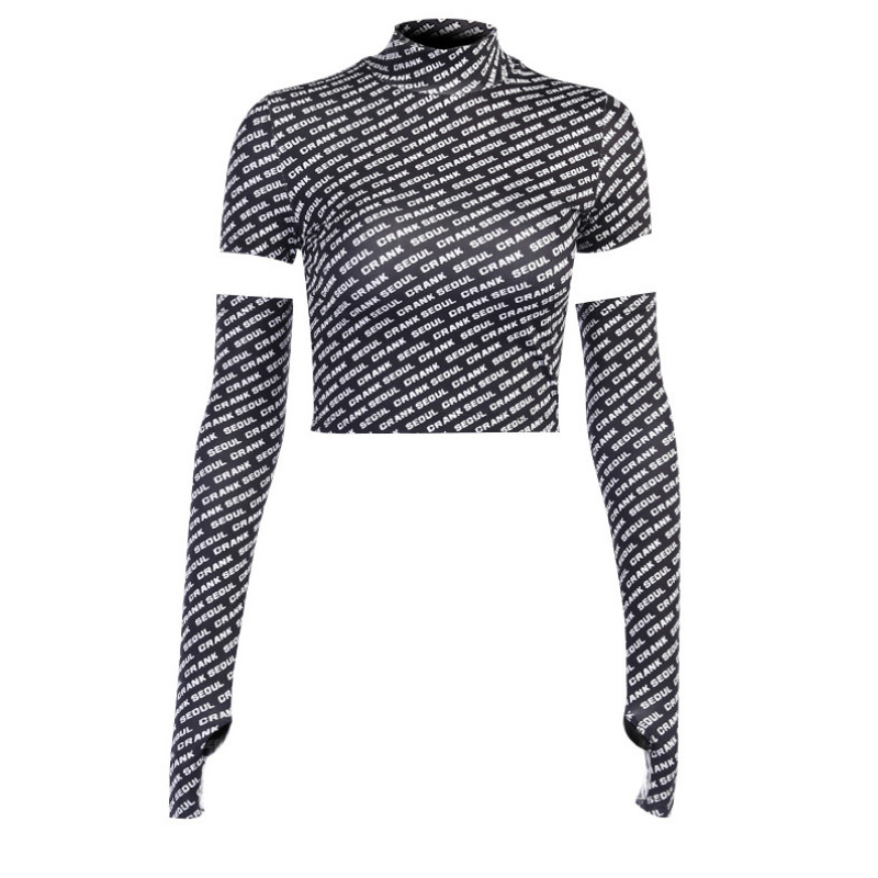 Women Cropped Tops Navel Short Sleeves Girls Fashion Summer T-shirts Trendy Short Sleeve + Cuff Letter Print Designer Tees Youth Sexy Tops, Black
Women Cropped Tops Navel Short Sleeves Girls Fashion Summer T-shirts Trendy Short Sleeve + Cuff Letter Print Designer Tees Youth Sexy Tops, Black