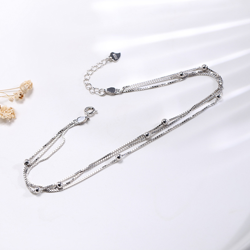 2020/Luxury Designer Halloween Wanying Jewelry Large Three-Layer Lucky Beads Anklet S925 Sterling Silver Multi-Layer Anklet Personalized & C
2020/Luxury Designer Halloween Wanying Jewelry Large Three-Layer Lucky Beads Anklet S925 Sterling Silver Multi-Layer Anklet Personalized & C