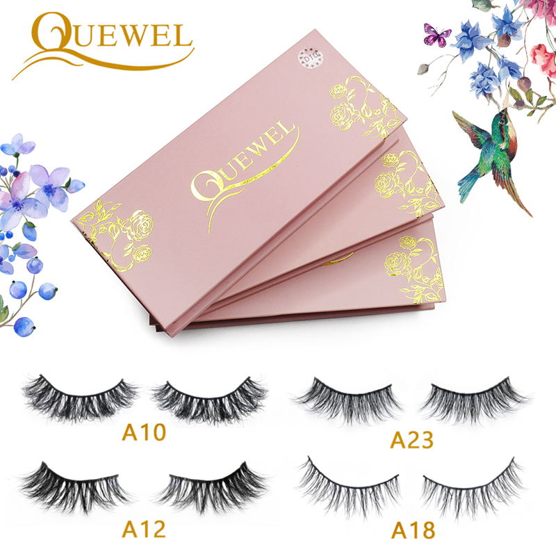 Quewel Mink Fake Eyelash Mink Hair Natural Eyelashes 1 Pair/Box Reusable Comfortable Wholesales Beauty Makeup Tool A01- A27
Quewel Mink Fake Eyelash Mink Hair Natural Eyelashes 1 Pair/Box Reusable Comfortable Wholesales Beauty Makeup Tool A01- A27