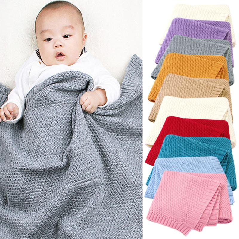 Baby Blanket Knitted Newborn Solid Warm Swaddle Wrap Stroller Blankets Soft Infant Bedding Quilt kocyk dla dziecka 90x90cm @45
Baby Blanket Knitted Newborn Solid Warm Swaddle Wrap Stroller Blankets Soft Infant Bedding Quilt kocyk dla dziecka 90x90cm @45