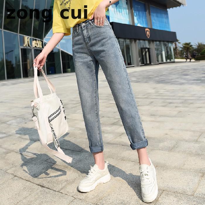 Mom jeans high waist jeans grey sky blue non elastic women's Plus Size 9 points women's bleach, Dark grey
Mom jeans high waist jeans grey sky blue non elastic women's Plus Size 9 points women's bleach, Dark grey