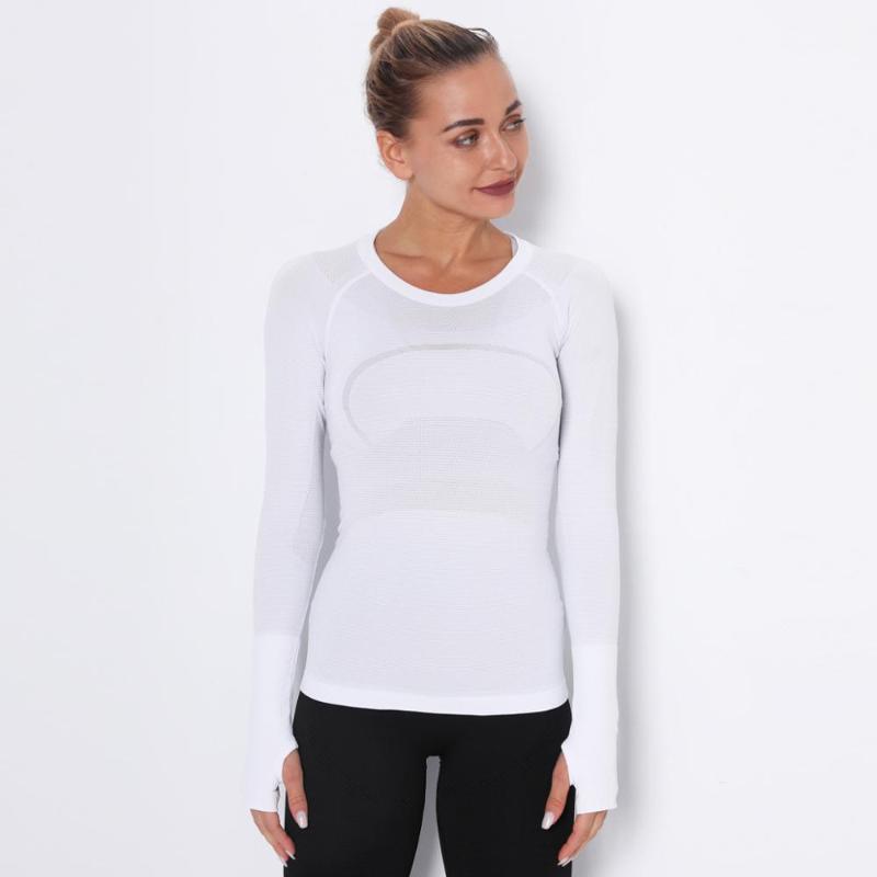 Women Yoga Seamless Top Super elasticity Long Sleeve Shirt Absorb Sweat Workout Tops Sports Wear for Women Gym, Black
Women Yoga Seamless Top Super elasticity Long Sleeve Shirt Absorb Sweat Workout Tops Sports Wear for Women Gym, Black