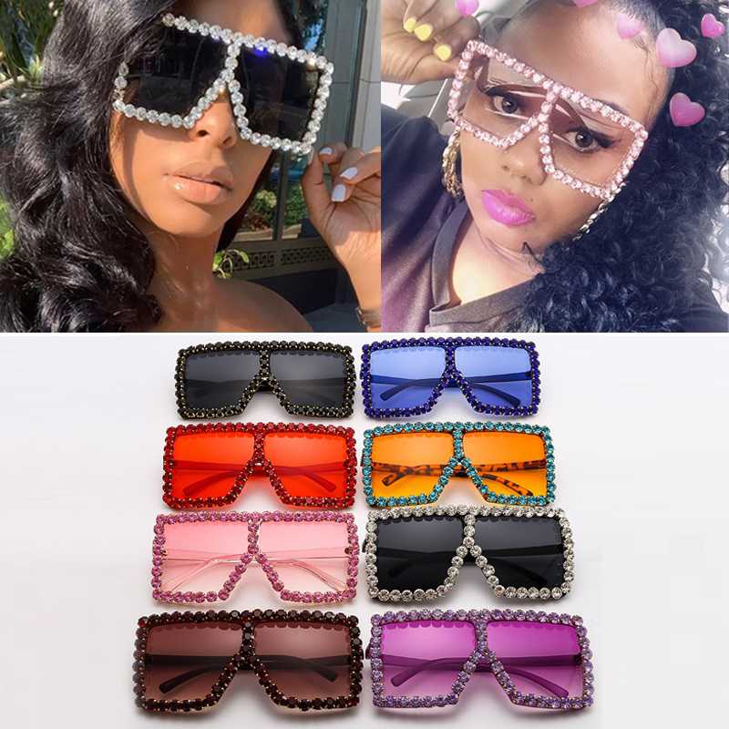 Wholesale One Piece Oversized Full Crystal Square Sunglasses For Women Luxury Vintage Rhinestones Sun Glasses Party Shades Bulk
Wholesale One Piece Oversized Full Crystal Square Sunglasses For Women Luxury Vintage Rhinestones Sun Glasses Party Shades Bulk