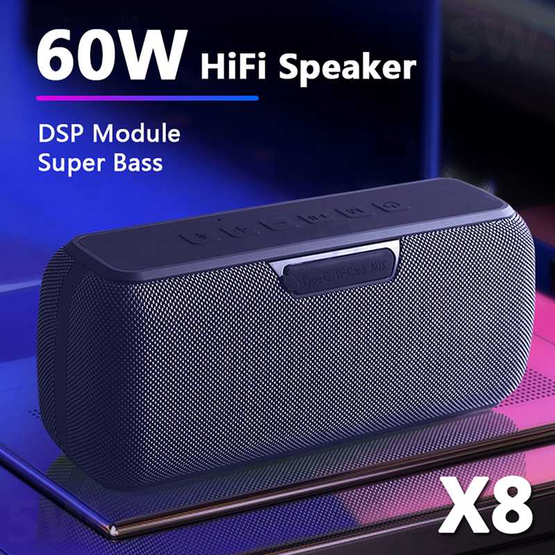 High power 60W Bluetooth speaker portable column wireless speaker waterproof subwoofer music center with voice assistant 6600mAH
High power 60W Bluetooth speaker portable column wireless speaker waterproof subwoofer music center with voice assistant 6600mAH