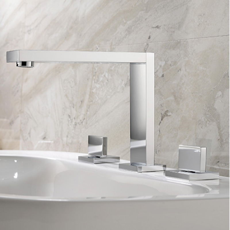 Fashion copper three-hole basin faucet split double handle suitable for cold and hot mixing faucet beside bathtub
Fashion copper three-hole basin faucet split double handle suitable for cold and hot mixing faucet beside bathtub