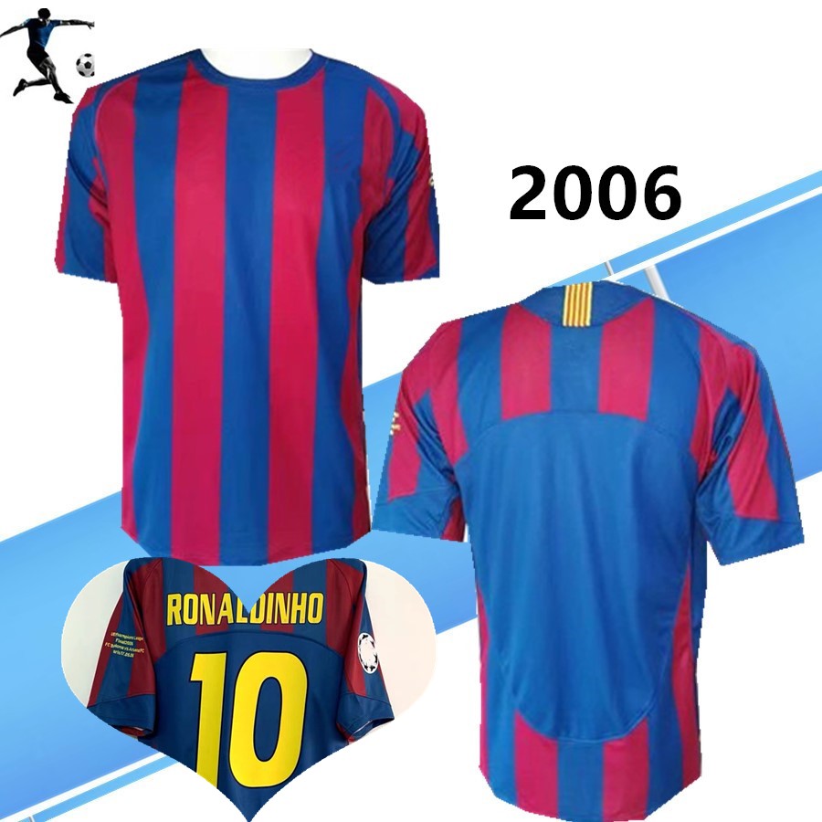 2005 2006 UCL final Ronaldinho home retro soccer jerseys LARSSON Xavi Iniesta Deco MESSI 05 06 V. Bommel vintage classic football shirt, Black;yellow
2005 2006 UCL final Ronaldinho home retro soccer jerseys LARSSON Xavi Iniesta Deco MESSI 05 06 V. Bommel vintage classic football shirt, Black;yellow