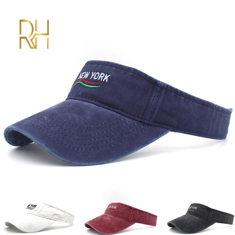 Athletics Hat Embroidery Empty Top Visor Hats Adjustable Washed Denim Cotton Women Vintage Sun Caps Men Women Sport Cap RH, White
Athletics Hat Embroidery Empty Top Visor Hats Adjustable Washed Denim Cotton Women Vintage Sun Caps Men Women Sport Cap RH, White