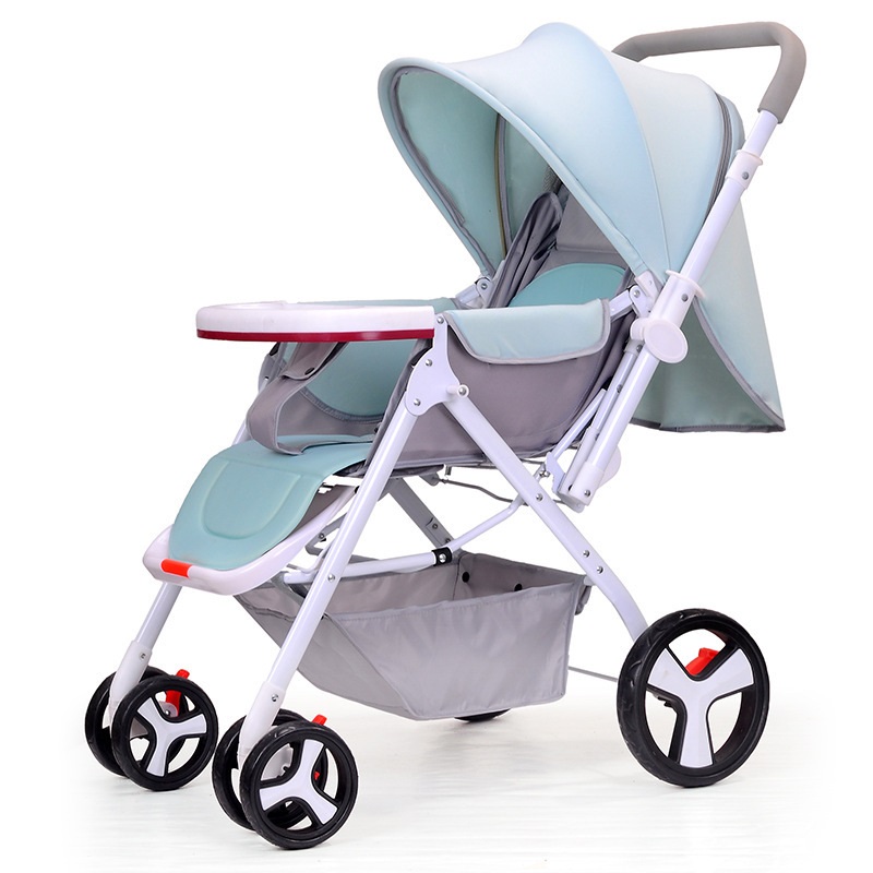 Baby Carriage High Landscape Two-Way Sitting And Reclining Multifunctional Portable Stroller Simple And Generous Baby Stroller