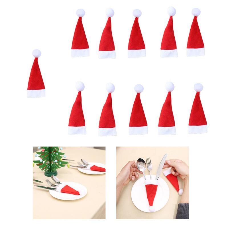 11 Pcs Christmas Decorative Mini Santa Hats Forks Bag Tableware Knife Storage Tool Christmas Decorative Hat Tableware Cover
11 Pcs Christmas Decorative Mini Santa Hats Forks Bag Tableware Knife Storage Tool Christmas Decorative Hat Tableware Cover