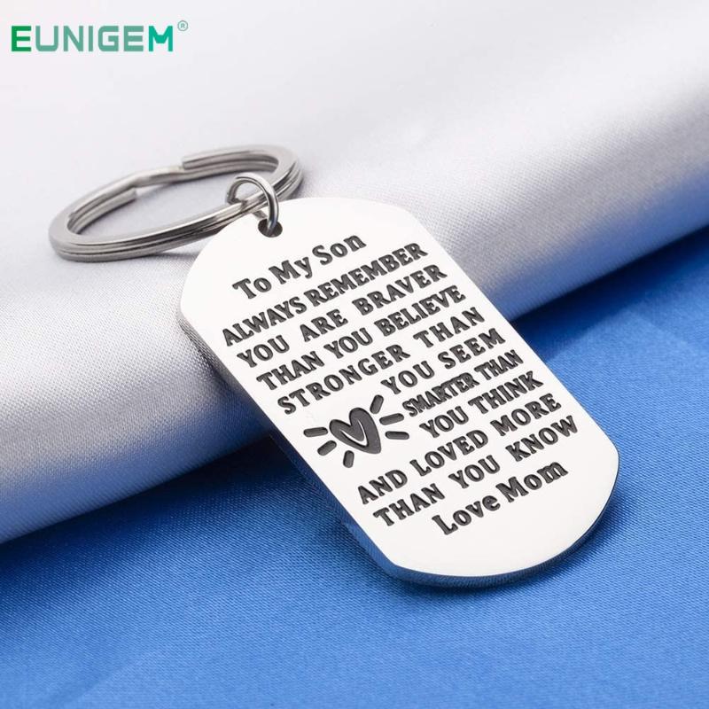 2020 Graduation Gift To My Son From Mom Birthday Keychain Always Remember You Are Braver Key Ring for Him Men Boy Pendant
2020 Graduation Gift To My Son From Mom Birthday Keychain Always Remember You Are Braver Key Ring for Him Men Boy Pendant