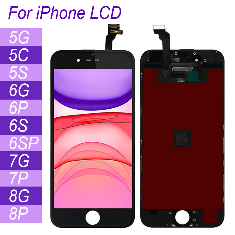 Premium version Tianma For iPhone 5G 5C 5S SE 6G 6S 6P 6SP 7G 7P 8G 8 Plus LCD Display Touch Screen Glass Assembly No Dead Pixel
Premium version Tianma For iPhone 5G 5C 5S SE 6G 6S 6P 6SP 7G 7P 8G 8 Plus LCD Display Touch Screen Glass Assembly No Dead Pixel