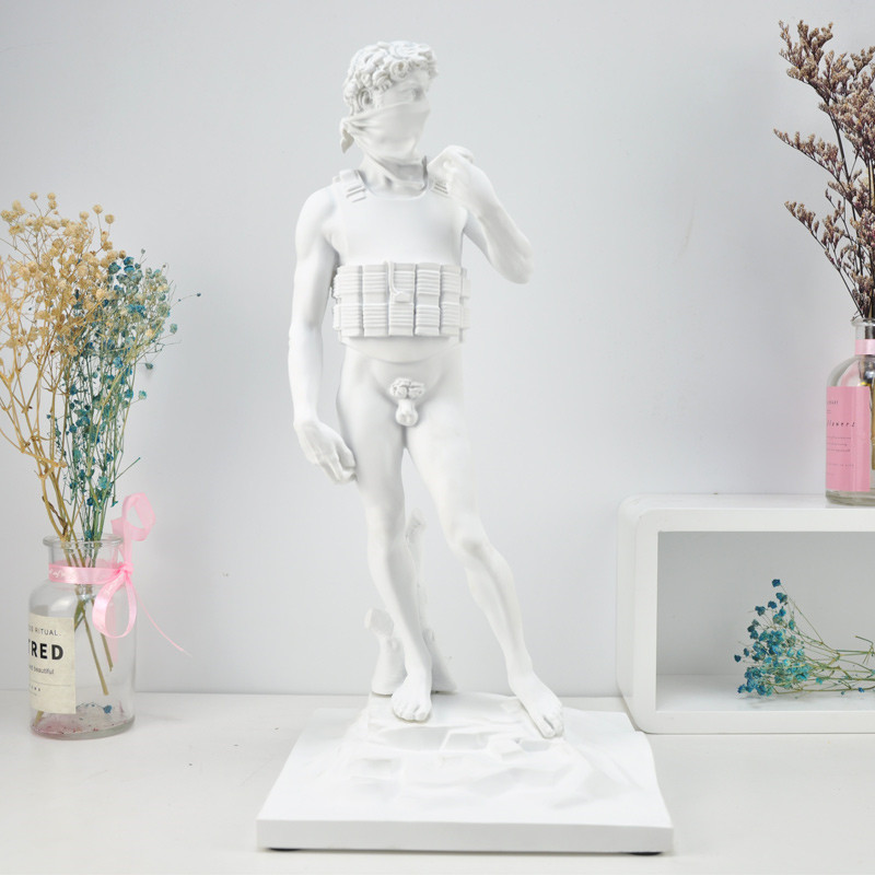 Modern Art Banksy Suicide David Statue Creative Resin Art&Craft Character Sculpture Street Abstract Art Home Decoration
Modern Art Banksy Suicide David Statue Creative Resin Art&Craft Character Sculpture Street Abstract Art Home Decoration