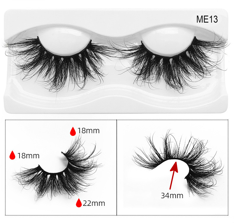 20 Styles 25 Mm 5D Mink Eyelashes Dramatic Long Mink Lashes Makeup Full Strip Lashes 25mm False Eyelashes 3D Mink Eyelashes Reusable Pestanas De Vison