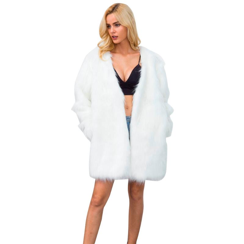 Female Jacket Women Casual Long Jacket Winter Thick Warm Loose Faux Fur Parka Outwear Ladies Long Overcoat Coat Plus Size #45, White
Female Jacket Women Casual Long Jacket Winter Thick Warm Loose Faux Fur Parka Outwear Ladies Long Overcoat Coat Plus Size #45, White