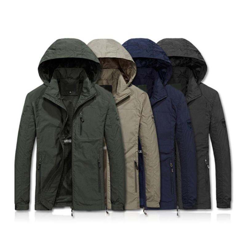 Men Hooded Collar Jacket Warm Parka Outwear Outdoor Style Autumn Thin Section Breathable Large Size Coat, Bk
Men Hooded Collar Jacket Warm Parka Outwear Outdoor Style Autumn Thin Section Breathable Large Size Coat, Bk