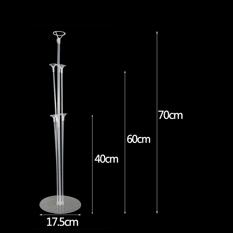 70cm DIY Balloon Stand 7 Tubes Balloon Holder Column for Birthday Party Decoration Kids Favors Wedding Balloons Backdrop Arch 8