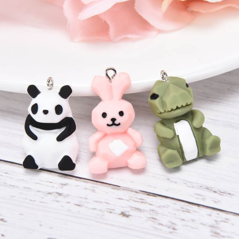 5/6Pcs Resin Panda Dinosaur Charms Keychain DIY Findings Animal Pendants Necklace Handicraft Decor Jewelry Make
5/6Pcs Resin Panda Dinosaur Charms Keychain DIY Findings Animal Pendants Necklace Handicraft Decor Jewelry Make