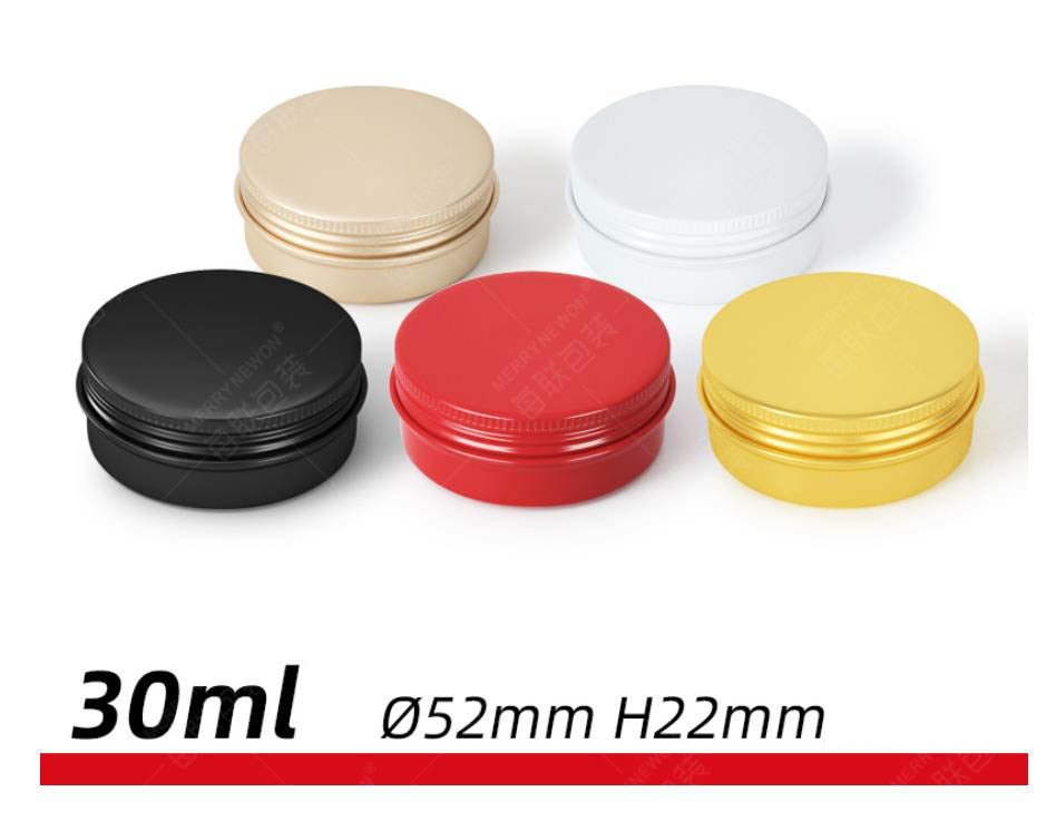 30ml/60ml Aluminum Round Lip Balm Tin Storage Jar Containers with Screw Cap for Lip Balm, Cosmetic, Candles or Tea
30ml/60ml Aluminum Round Lip Balm Tin Storage Jar Containers with Screw Cap for Lip Balm, Cosmetic, Candles or Tea