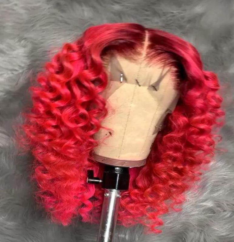 Black Root Red Curly Human Hair Lace Wigs with Baby Hair Malaysia Remy Glueless Wigs For Women, 5x5 pu silk base wig
Black Root Red Curly Human Hair Lace Wigs with Baby Hair Malaysia Remy Glueless Wigs For Women, 5x5 pu silk base wig