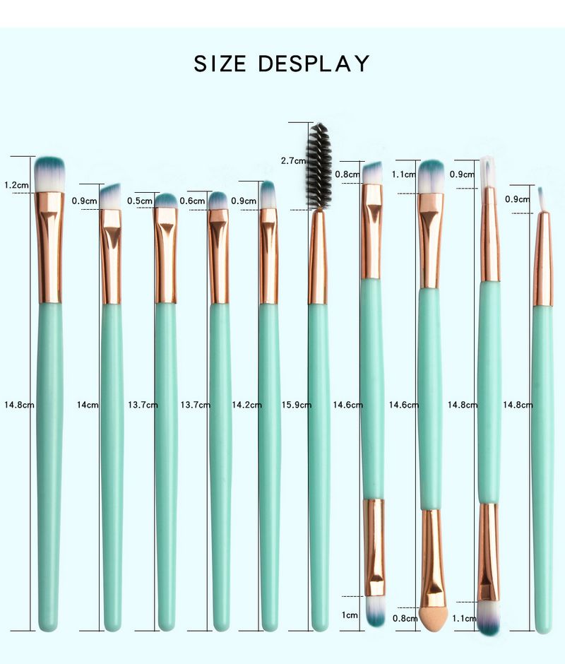 MAANGE 10 pcs/lot Makeup Brushes Set For Eye shadow eyeliner mascara Make Up Brush set Tools