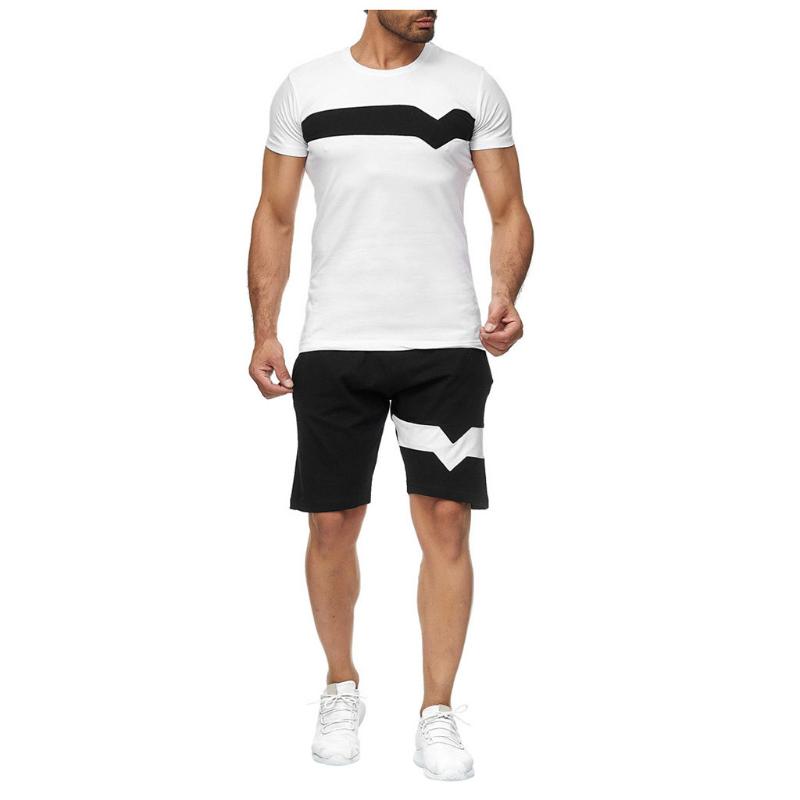 2020 Summer men Casual Sportswear Sets + Short Sleeve T Shirt Men Beach Shorts Male Tracksuits Elastic Waist Tracksuit Shorts #C, Black
2020 Summer men Casual Sportswear Sets + Short Sleeve T Shirt Men Beach Shorts Male Tracksuits Elastic Waist Tracksuit Shorts #C, Black