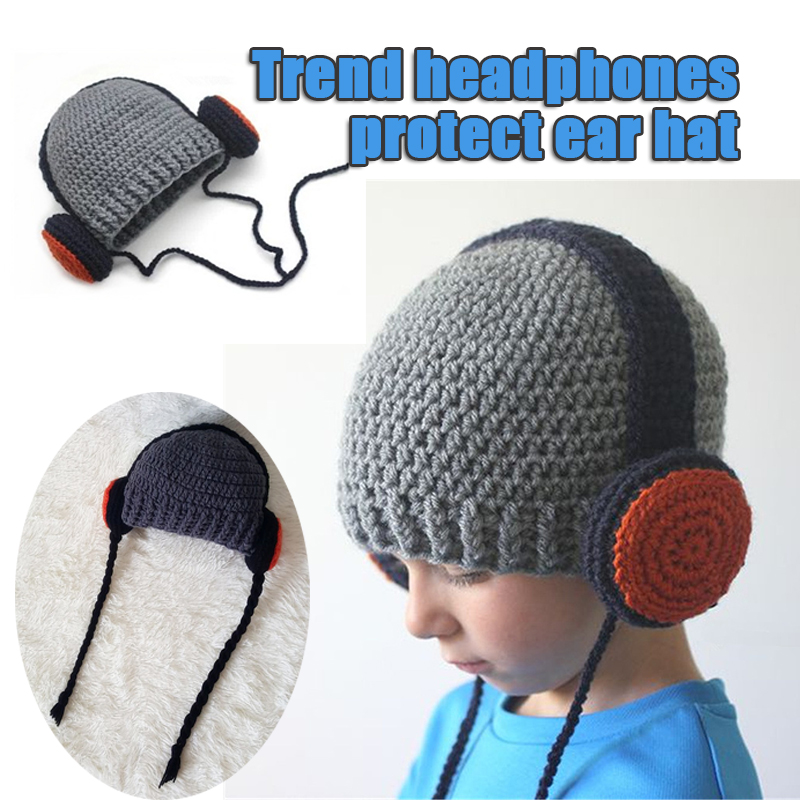Handmade hats Europe and the United States street people trend headphones earmuffs hat fashion children hat hand baby decoration, Dark grey
Handmade hats Europe and the United States street people trend headphones earmuffs hat fashion children hat hand baby decoration, Dark grey