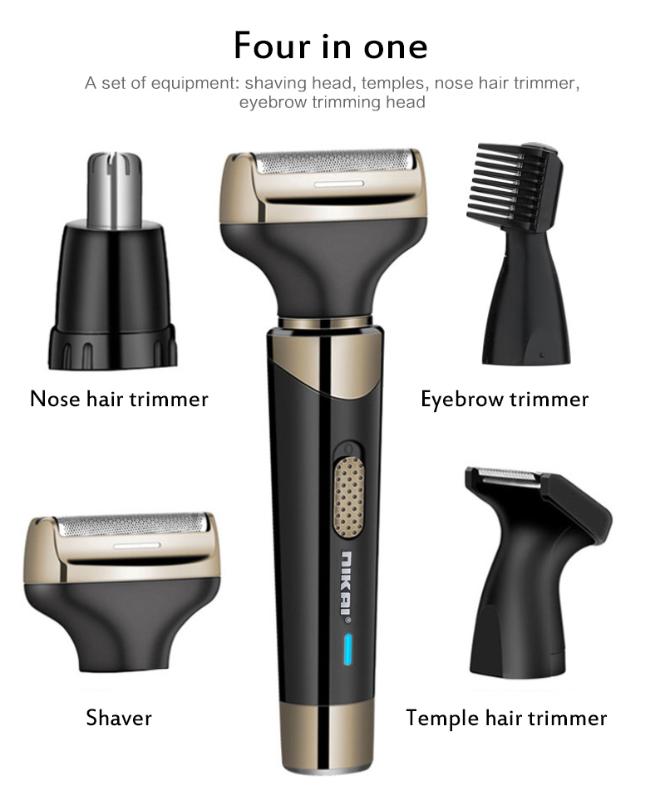 4 in 1 Nikai Rechargeable Hair Clipper for Men Waterproof Wireless Electric Shaver Beard Nose Ear Shaver Hair Trimmer cut
4 in 1 Nikai Rechargeable Hair Clipper for Men Waterproof Wireless Electric Shaver Beard Nose Ear Shaver Hair Trimmer cut