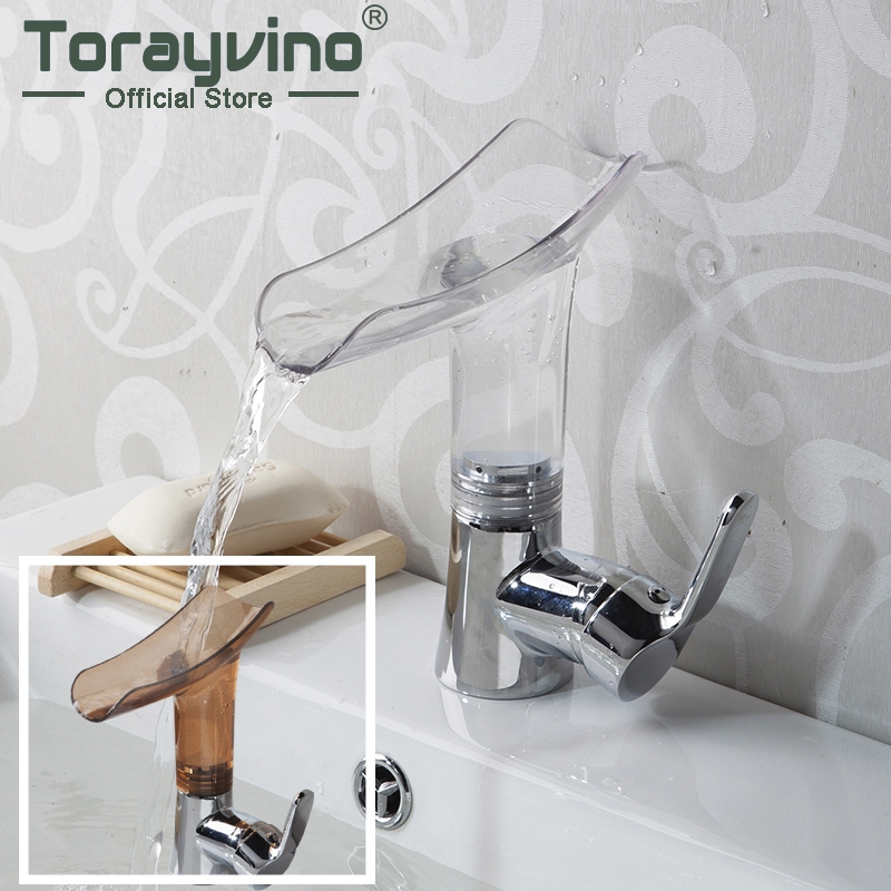 Torayvino Bathroom Basin Sink Waterfall Faucets Acrylic Spout Vessel Sink Faucet Cold And Hot Water Mixer Deck Mounted Tap
Torayvino Bathroom Basin Sink Waterfall Faucets Acrylic Spout Vessel Sink Faucet Cold And Hot Water Mixer Deck Mounted Tap
