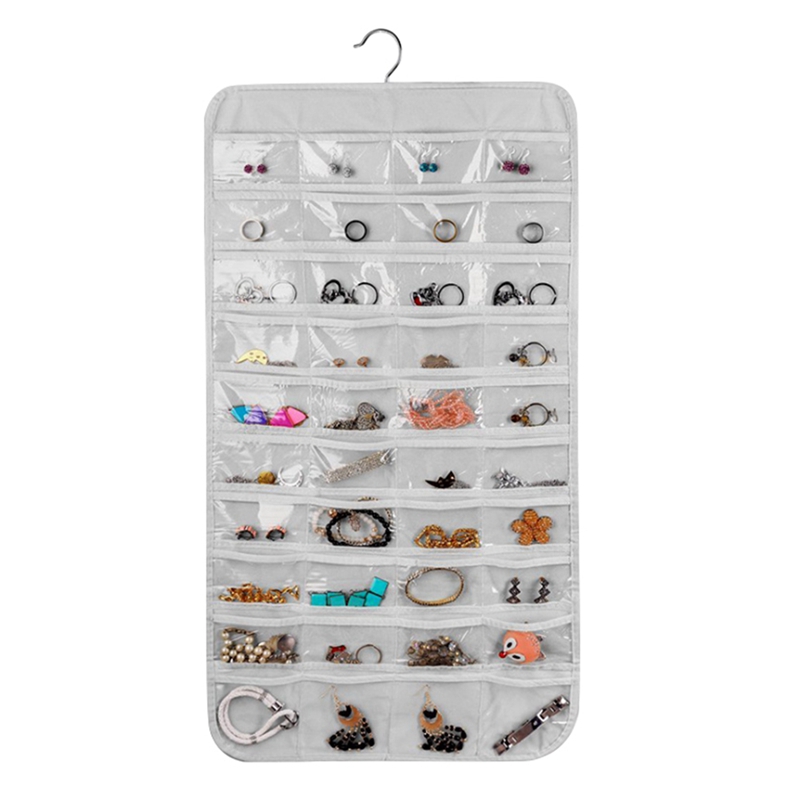 80 Grids Jewellery Hanging Bags Double-sided Small Items Household Storage Bag Foldable for Wardrobe Dressing Room, Mw
80 Grids Jewellery Hanging Bags Double-sided Small Items Household Storage Bag Foldable for Wardrobe Dressing Room, Mw