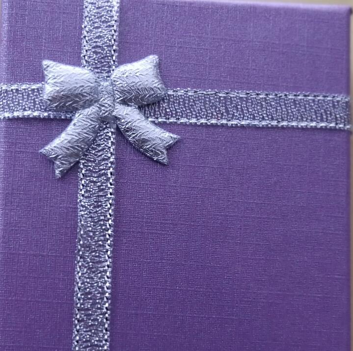 6.6*8 Bowknot World Box Jewelry Box Ring Necklace Jewelry Sponge Box WY1569