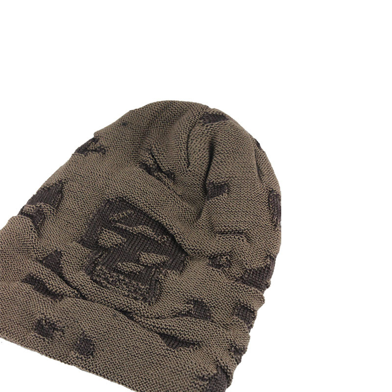Skeleton Winter Plus Velvet Thick Warm Knit Hat High Quality Women Men Solid Color Casual Beanies Soft Cap Bonnet Cotton