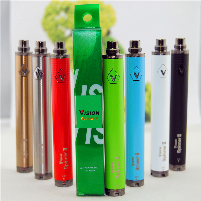 Vision Spinner II 2 Vape Twist Battery 510 Tread Vape Pen Batteries E Cigarettes Cartridge Battery 1650mah Adjustable Voltage Vaporizer Pen
Vision Spinner II 2 Vape Twist Battery 510 Tread Vape Pen Batteries E Cigarettes Cartridge Battery 1650mah Adjustable Voltage Vaporizer Pen