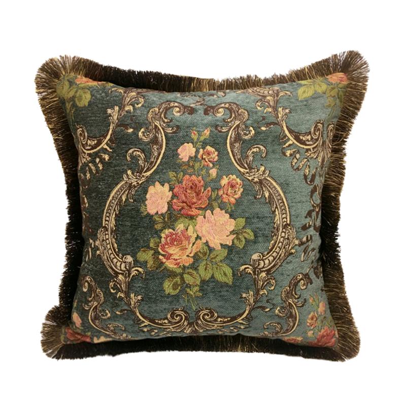 Deluxe Vintage French Rose Dark Green Traditional Floral Chenille Decorative Home Cushion Cover Style Throw Pillow Case 45x45 cm
Deluxe Vintage French Rose Dark Green Traditional Floral Chenille Decorative Home Cushion Cover Style Throw Pillow Case 45x45 cm