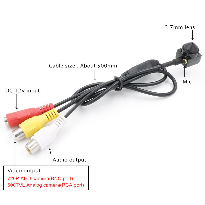 Cost Promotions High Quality 720P CCTV AHD Camera 1/4" Color CMOS 100 MegaPixel MiNi AHD Camera DC12V 3.7mm lens
Cost Promotions High Quality 720P CCTV AHD Camera 1/4" Color CMOS 100 MegaPixel MiNi AHD Camera DC12V 3.7mm lens
