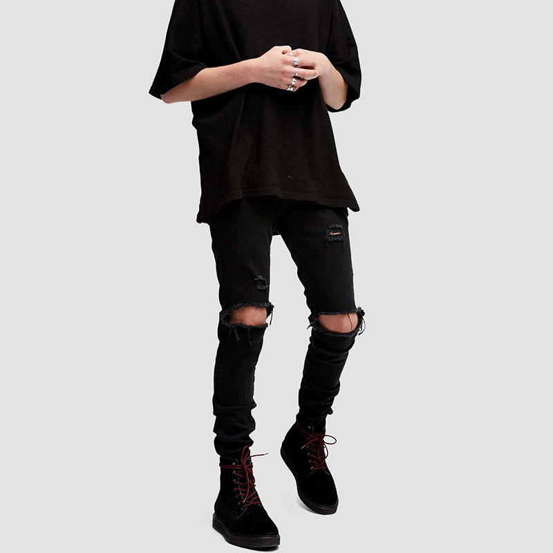 EWQ / men's wear streetwear high-quality Destroyed Pants holes slim stretch small feet black jeans male 2020 autumn new 9Y2176
EWQ / men's wear streetwear high-quality Destroyed Pants holes slim stretch small feet black jeans male 2020 autumn new 9Y2176