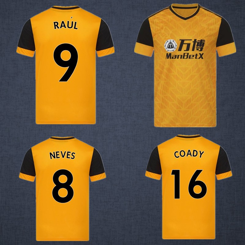 2020 Wolves soccer jersey Home RAUL NEVES PODENCE J.MOUTINHO 20/21 football shirts DENDONCKER ADAMA Wolves football uniform, Black;yellow
2020 Wolves soccer jersey Home RAUL NEVES PODENCE J.MOUTINHO 20/21 football shirts DENDONCKER ADAMA Wolves football uniform, Black;yellow