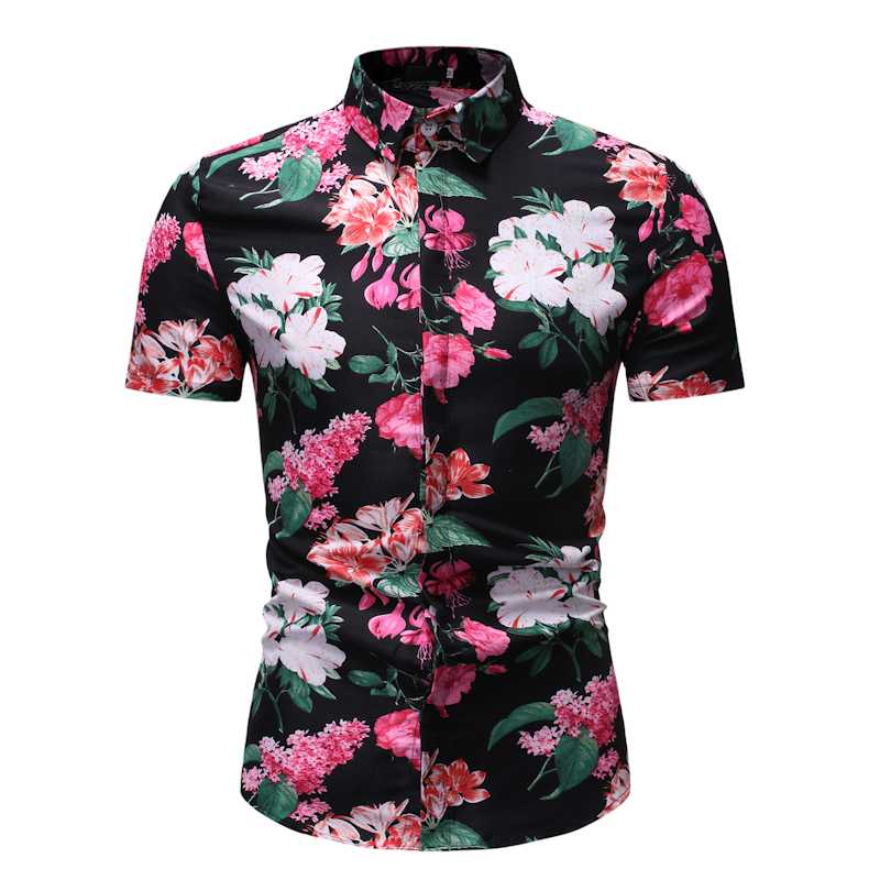 2020 New Summer Men's Trade Simple Versatile Casual Fashion Floral Print Square Collar Short-sleeved Men's Shirt, Picture color
2020 New Summer Men's Trade Simple Versatile Casual Fashion Floral Print Square Collar Short-sleeved Men's Shirt, Picture color