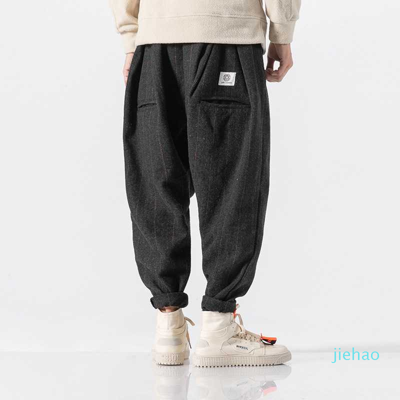 Fashion- Helisopus Men Harem Pants 2020 Spring Streetwear Pants Hip Hop Casual Joggers Chinese Style Trousers