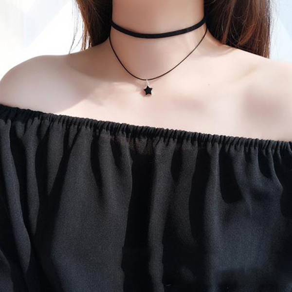 popular double layer star chokers necklace gothic black leather tattoo necklaces pendant for women girls star jewelry
popular double layer star chokers necklace gothic black leather tattoo necklaces pendant for women girls star jewelry