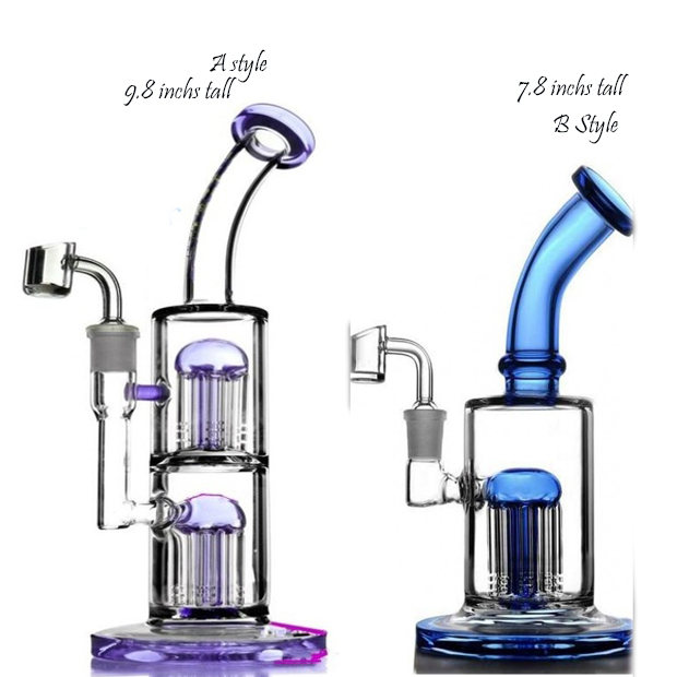 Two Styles Glass Water pipe Recycler Oil Rigs Arm Tree Perc heady Rigs water Bongs Hookahs Bong Chicha With 14mm Banger
Two Styles Glass Water pipe Recycler Oil Rigs Arm Tree Perc heady Rigs water Bongs Hookahs Bong Chicha With 14mm Banger