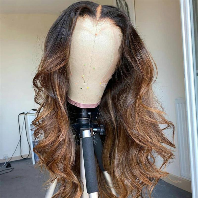 Ombre Brown Human Hair Lace Wigs with Baby Hair 5*5 PU Silk Base Wig Highlight Color Body Wave Brazilian Remy, U part wig
Ombre Brown Human Hair Lace Wigs with Baby Hair 5*5 PU Silk Base Wig Highlight Color Body Wave Brazilian Remy, U part wig