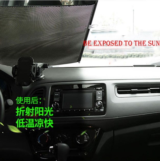 Car Sunshade Curtain Rear Side Window Front Back Windshield Sun Block Blinks Black Cover Suction Cup Universal Cars Accessories 4.5