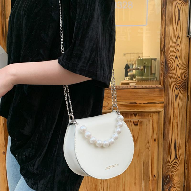 Small Handbag For Women Mini Pearl Saddle Shoulder Bag Leather Crossbody Tote Bag White Luxury Design Hand Women 2020 Trend, Black
Small Handbag For Women Mini Pearl Saddle Shoulder Bag Leather Crossbody Tote Bag White Luxury Design Hand Women 2020 Trend, Black