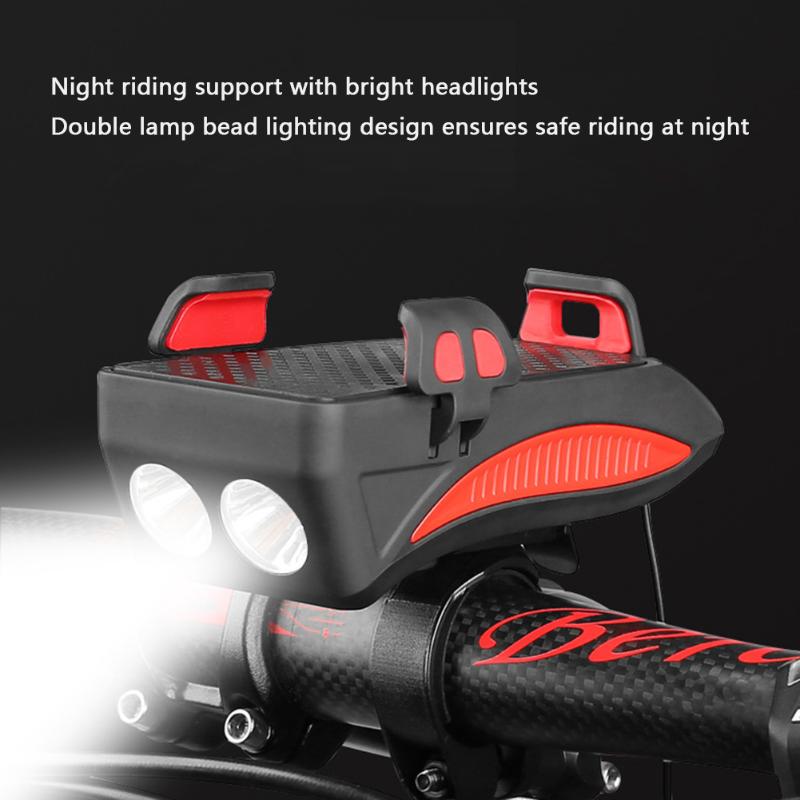Bicycle Power Bank Mobile Phone Rack Holder w/ 400LM 2 LED Headlight Alarm Bell Speaker MTB Mountain Road Bike Cycling Equipment
Bicycle Power Bank Mobile Phone Rack Holder w/ 400LM 2 LED Headlight Alarm Bell Speaker MTB Mountain Road Bike Cycling Equipment