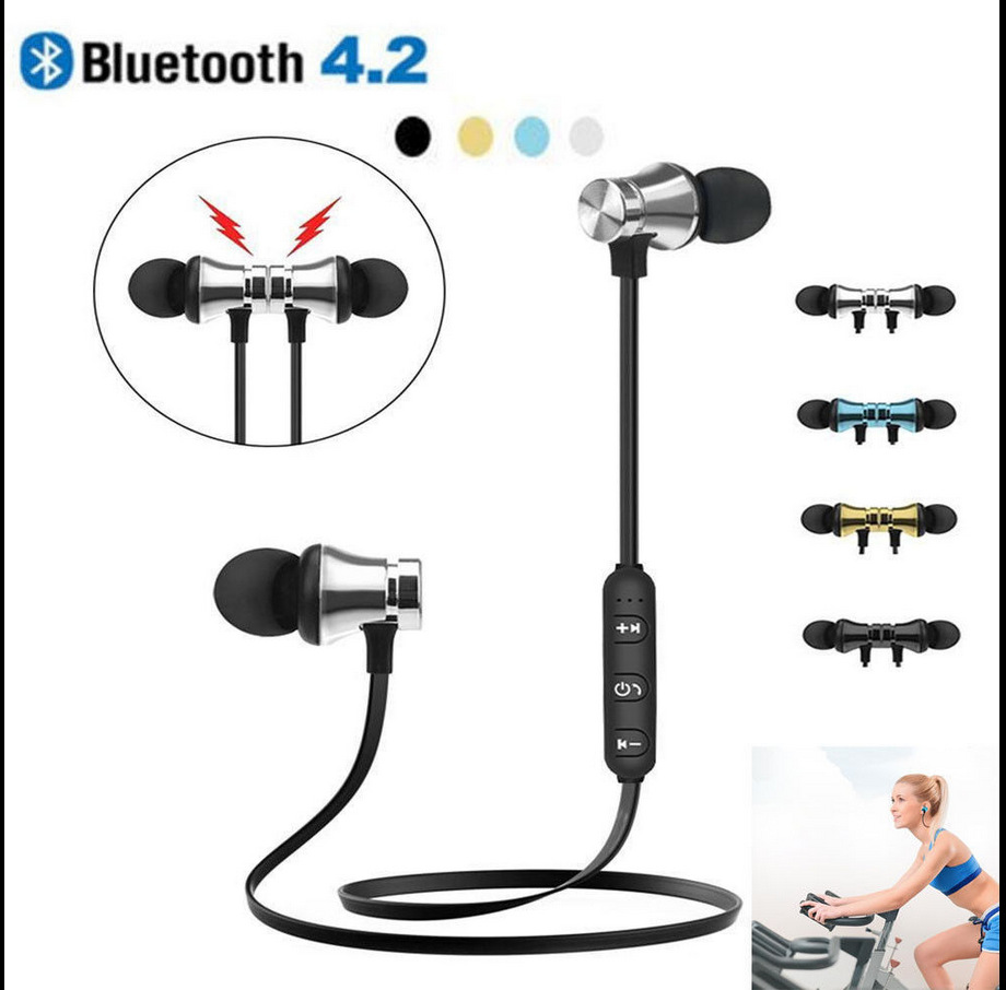 XT11 Bluetooth Headphones Magnetic Wireless Running Sport Earphones Headset BT 42 with Mic Earbud For Smartphones9217594